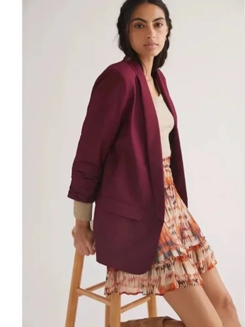 Anthropologie Floral Mini Skirt - Size XS